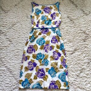Vintage Lord and Taylor floral cocktail dress